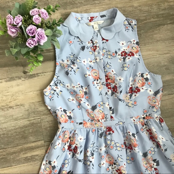 LC Lauren Conrad Dresses & Skirts - NWOT LC Lauren Conrad Scallop Collar Floral Dress